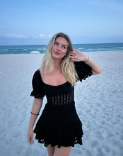 Fashion Black A-line Homecoming Dress Black Cocktail Dress Y6994