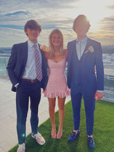 Lovely Pink Spaghetti Straps Dress Mini Dress Pink Short Homecoming Dress Y1861