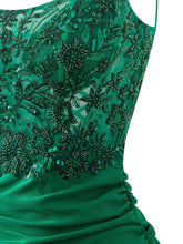 Royal Blue Sheath Short Spaghetti Strap Jersey Homecoming Dress