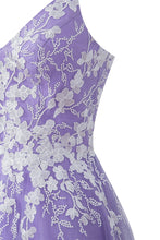 Aline Short Glitter Tulle Homecoming Dress with Appliques