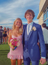 Lovely Pink Spaghetti Straps Dress Mini Dress Pink Short Homecoming Dress Y1861