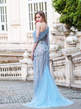 Sheath / Column Fashion Evening Dresses High Split One Shoulder Long Sleeveless Floor Length Prom Dresses