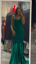 Green Mermaid Long Prom Dress Elegant Evening Dress Green Formal Gown Y423