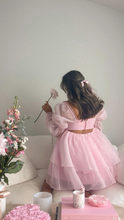 Pink A-line Puffy Dress Pink Homecoming Dress Y2428