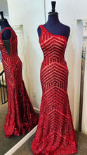 Yaretzi |Mermaid Unique One Shoulder Sequins Prom Dress