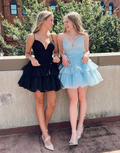 A-line Cute Short Tulle Homecoming Dress SYH67