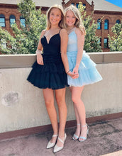 A-line Cute Short Tulle Homecoming Dress SYH67