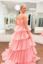 Off-the-Shoulder Ruffle Layers Tulle Prom Dress SYP144
