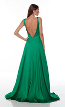 Long Prom Gown Plunging Neckline SYP8