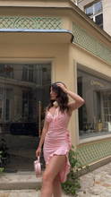 Sexy Pink Side Ruffle Homecoming Dress Pink Party Dress Y2540