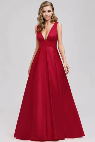 Deep V-Neck Formal Evening Party Dress SYP7