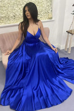 Royal Blue Split Prom Dress SYP4
