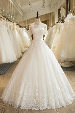 A-line Off-the-shoulder Beautiful Wedding Dresses Ball Gown Lace Bridal Gown