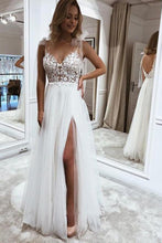 Beautiful Lace A-line Spaghetti Straps Wedding Dresses, Bridal Gown, MW576