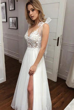 Beautiful Lace A-line Spaghetti Straps Wedding Dresses, Bridal Gown, MW576