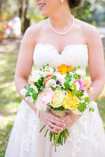 Blush Pink Tulle Lace Sweetheart Wedding Dresses, A-line Bridal Gowns, MW607