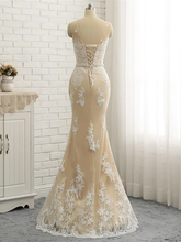 Wedding Dresses Jewel Neck Chapel Train Lace Tulle Lace Over Satin Regular Straps Formal See-Through with Sashes  Ribbons Pearls Appliques