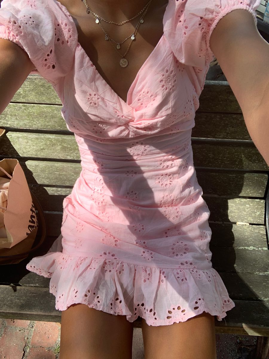 Lovely Pink Homecoming Dress Short Pink Party Dress Y2151
