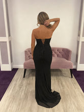 Classic Black Strapless Sweetheart Prom Dress with Ruching