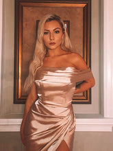 Off-the-Shoulder Ruched Prom Dresses SYP135