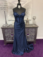 Green Mermaid  Spaghetti Strap Beaded Prom Dress with High Slit