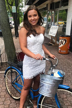 Sexy Tight Sleeveless Lace Short Prom Dresses Homecoming Dresses