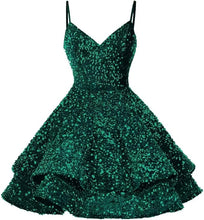 Sequin Homecoming Dresses for Teens Sparkly Short Prom Dresses SYH87
