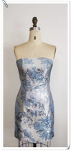 Floral Print Tight Homecoming Dress Cocktail Dress Y3081