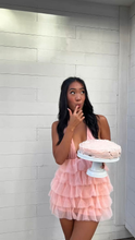 Cute Deep V Neck Pink Homecoming Dress Pink Birthday Party Dress Y1941