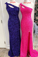 One Strap Prom Dress with Slit SYP115