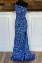 One Strap Prom Dress with Slit SYP115