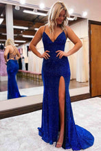 Elegant Royal Blue Mermaid Long Party Dress SYP87