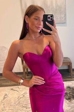 Sunnderly Abby |Mermaid Sweetheart Satain Prom Dress with Slit