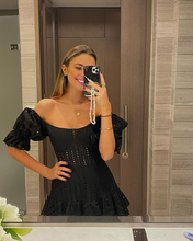 Fashion Black A-line Homecoming Dress Black Cocktail Dress Y6994