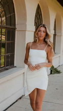 White Spaghetti Straps Homecoming Dress White Graduation Dress Y2109