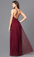 V Neck Sexy Backless Spaghetti Strap Slutty Prom Dresses SYP169
