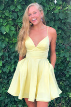 Homecoming Yellow Dresses With Pockets SYH31