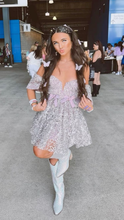 Chic Silver Homecoming Dress Show Party Dress Y3042