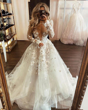 White Lace Appliqué Long Prom Dress White Evening Dress GJS357