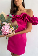 fuchsia mini dress strapless corset mini dress SYH2