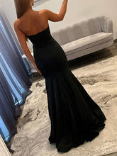 Hot Pink Strapless Bow Embellished Mermaid Prom Dress