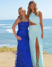 Gracelyn |Sheath One Shoulder Sequins Prom Dress with 3D Appliques