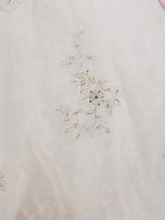 Ball Gown Wedding Dresses Strapless Chapel Train Organza Taffeta Strapless Wedding Dress in Color with Ruched Beading Appliques