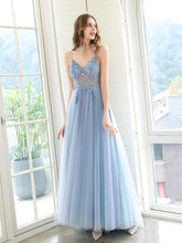 Boutique Evening Dresses Luxury Beaded Prom Dress Luxury Evening Party Dresses Spaghetti Strap Dressblee