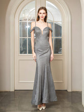 Mermaid Fashion Formal Evening Dresses Sleeveless Floor Length Prom Dresses