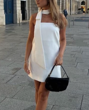 Women's White Strapless Mini Dress White Short Homecoming Dress Y1999