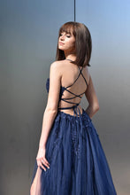 Lace Tulle Long Prom Dress with Split SYP13