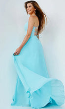 Light Blue Chiffon Prom Dress SYP76