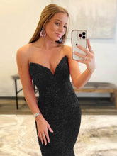 LAURYN |MERMAID SWEETHEART NECK SEQUINS PROM DRESS