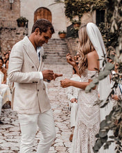 Sweetheart Neck Lace Beach Ivory Rustic Boho Wedding Dresses,MW267